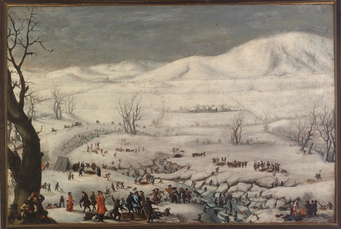 Franc Anton Steinberg, Ribolov na Cerkniškem jezeru, 1714 CerkJezero